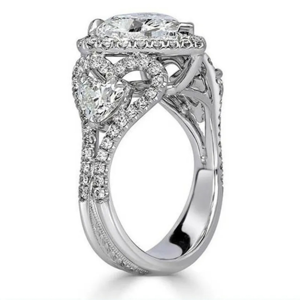 HEART HALO BLING RING - Picture 3 of 7